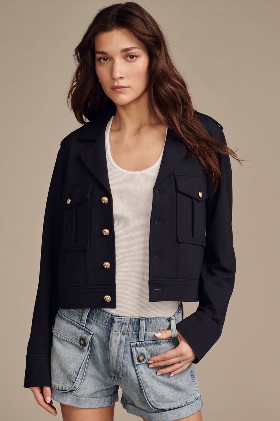 cropped ponte jacket